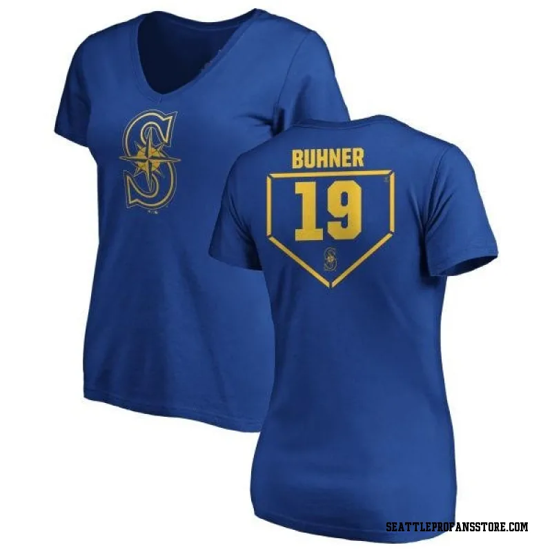 Women's Teoscar Hernandez Seattle Mariners Roster Name & Number T-Shirt -  Navy